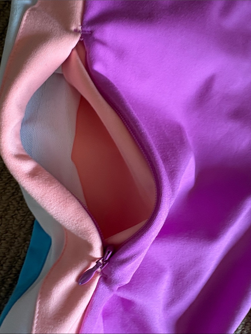 Yoga work out - Pink Colorblock Active Leggings - Picture 9 of 13